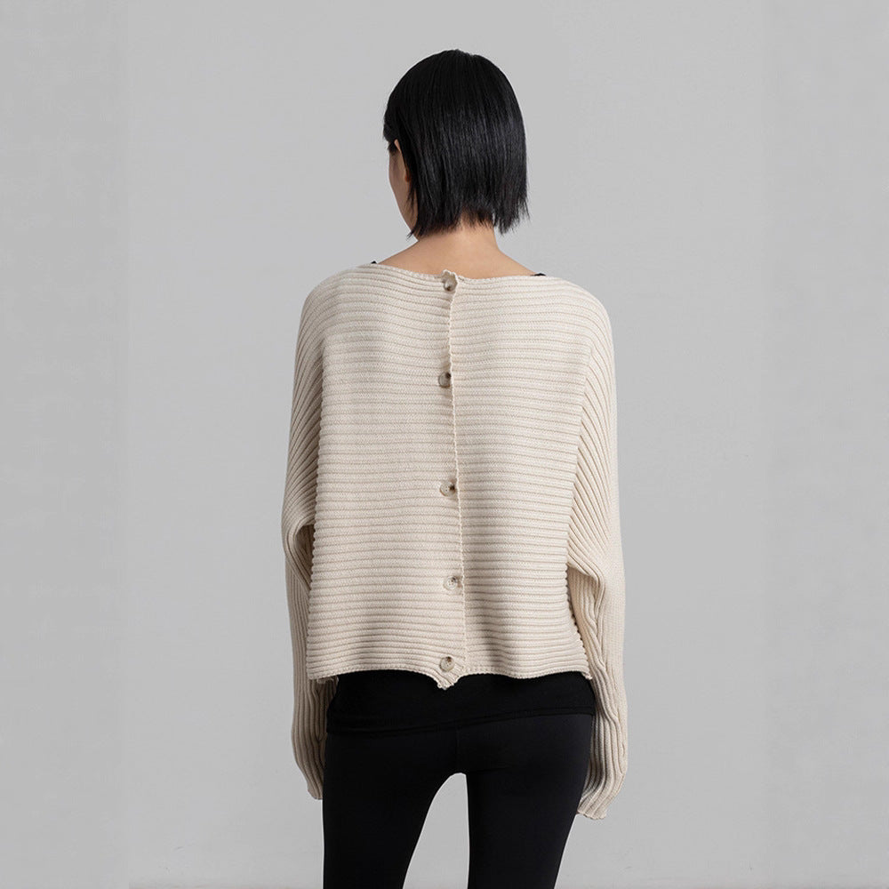 Damen gemütlicher und stylischer Strickpullover Drune