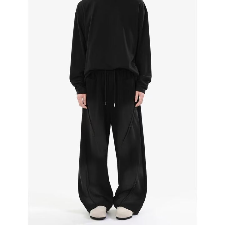 Herren Extreme Oversize Jogginghose mit extra weitem Bein, Kordelzug und Eingrifftaschen Drune