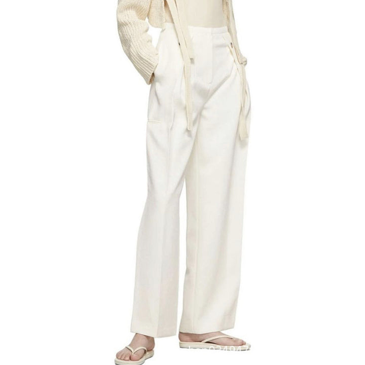 Damen Weit geschnittene Luxe-Hose mit klassischen Falten Drune