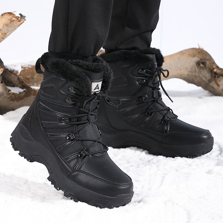 Damen Isolierte Winterstiefel mit rutschfester Sohle und warmem Innenfutter Drune
