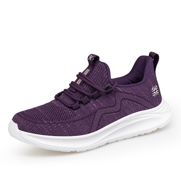 Damen nan atmungsaktiver Strick-Sneaker mit Memoryschaum Innensohle und stoßdämpfender EVA-Zwischensohle Drune