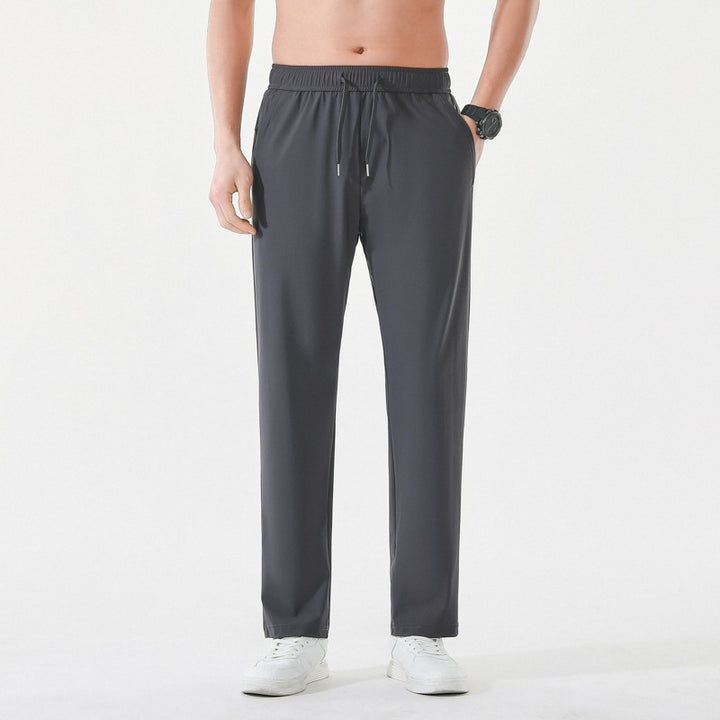 Herren Relaxed-Performance-Freizeithose mit elastischem Tunnelzug, schnell trocknendem Stretch & geradem Bein Drune