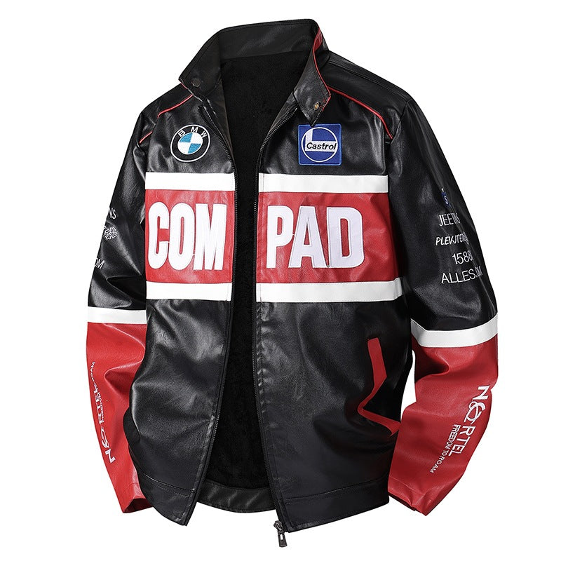 Herren Modische Bikerjacke mit sportlichen Akzenten Drune