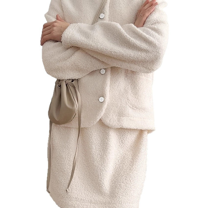 Damen Kuschelige Sweaterkleid Drune
