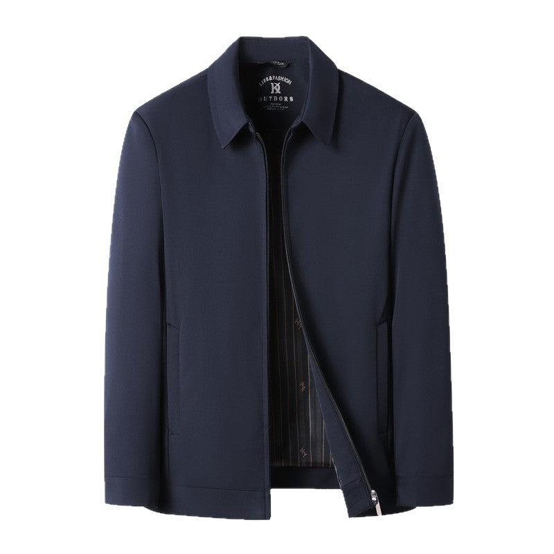 Herren elegante Freizeitjacke mit praktischem Stehkragen und atmungsaktiven Eigenschaften Drune