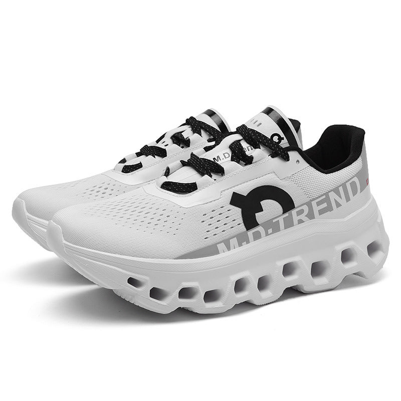 Unisex innovative Hohlkammer-Plateau-Sneaker mit ultraleichter Gittersohle und nahtlosem Mesh-Obermaterial Drune