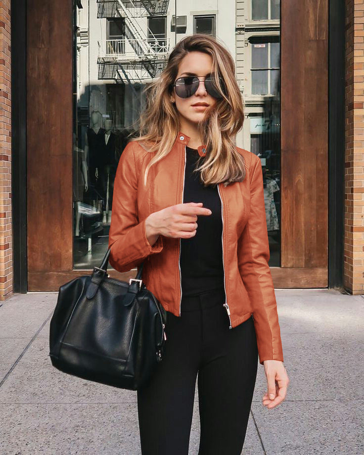 Drune | Damen Bikerjacke mit Urbanem Chic und Zeitlosem Design
