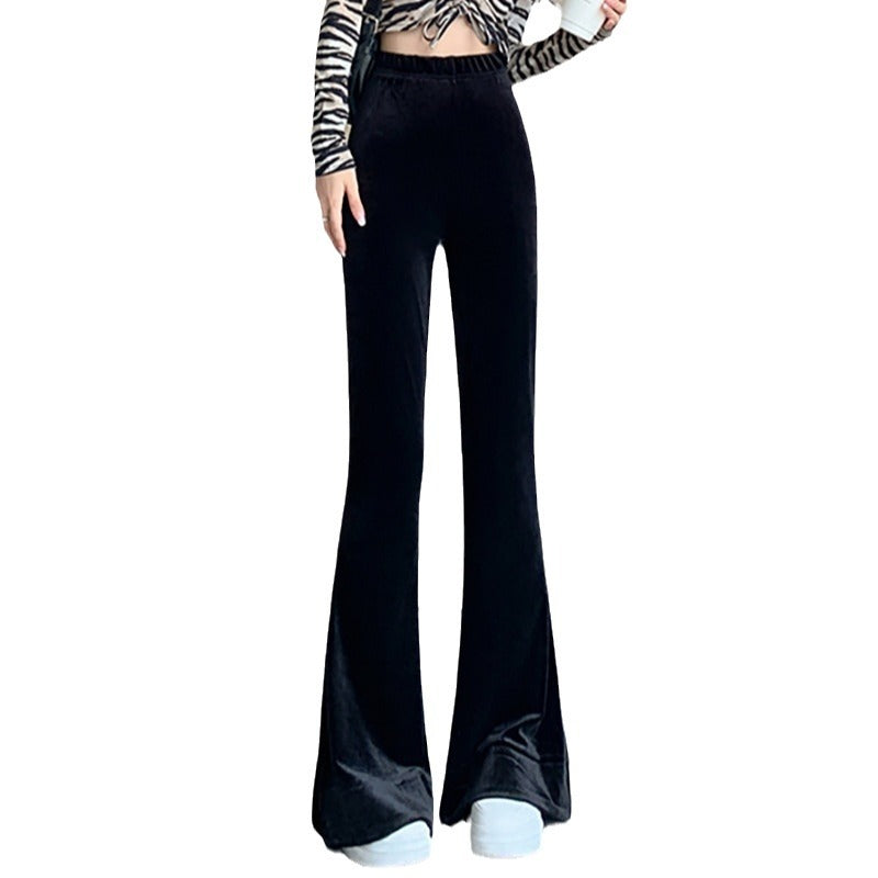 Damen Flared Velvet-Hose Drune