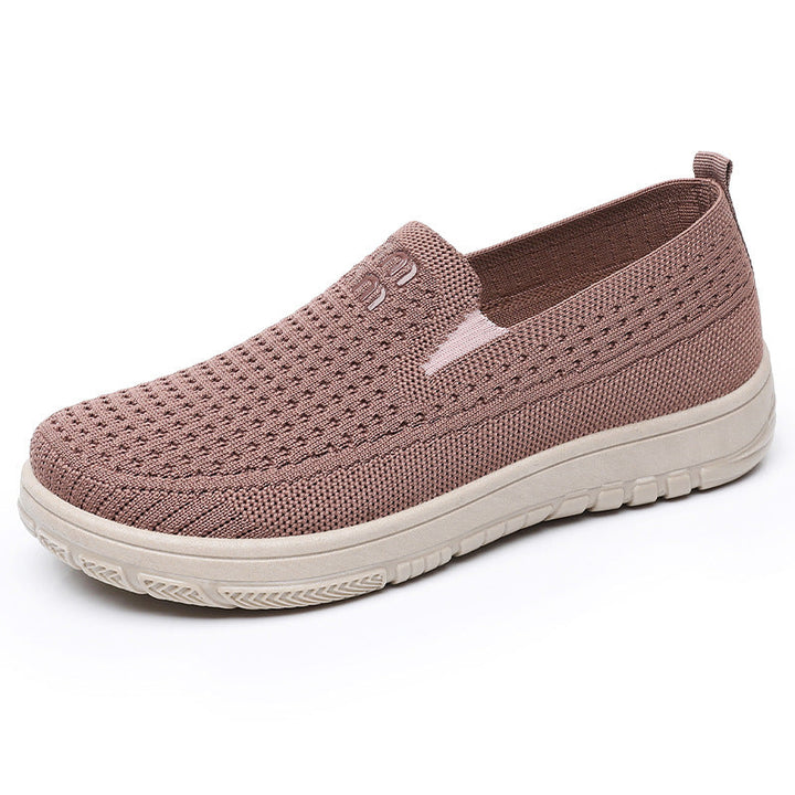 Damen Atmungsaktive Freizeit Slip-On Sneakers mit elastischem Obermaterial Drune