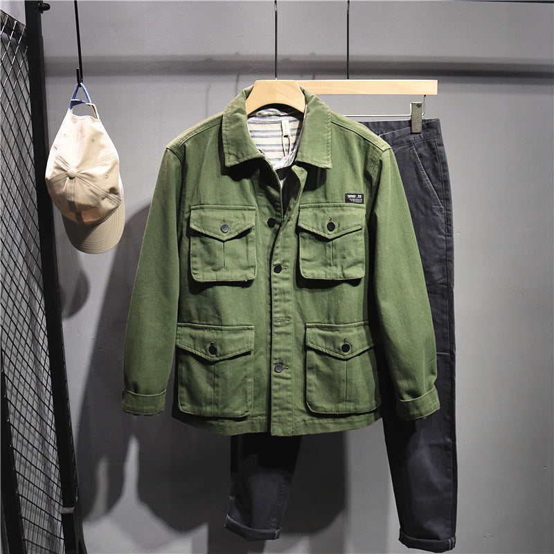 Herren Utility-Jacke mit praktischen Taschen Drune