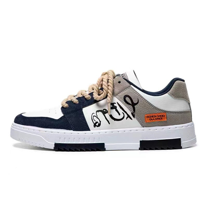 Damen modische Sneakers mit asymmetrischem Design und robustem Obermaterial Drune