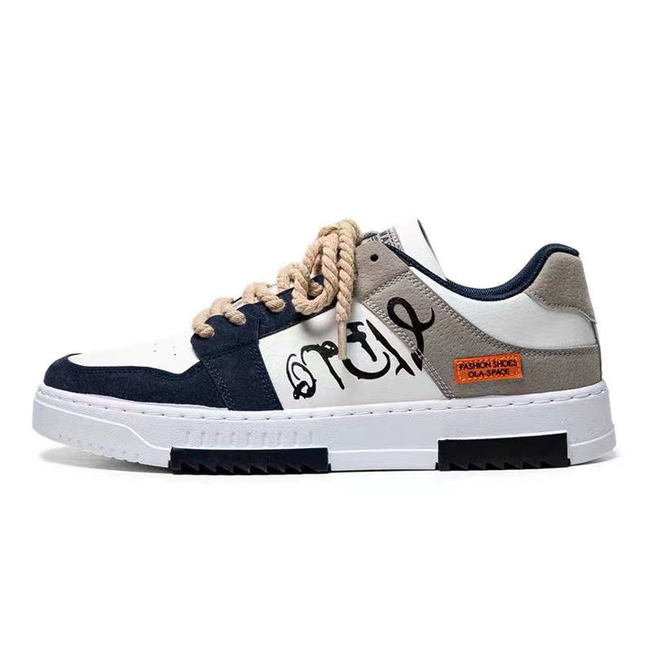 Damen modische Sneakers mit asymmetrischem Design und robustem Obermaterial Drune