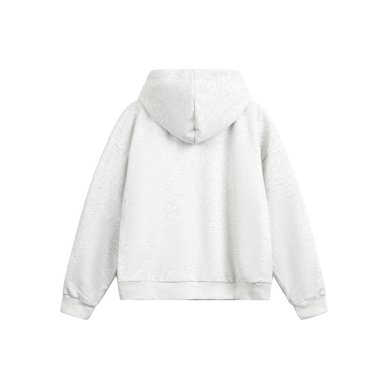 Unisex Kapuzen‑Sweatjacke mit Zweiwege‑Reißverschluss und kariertem Kapuzenfutter Drune
