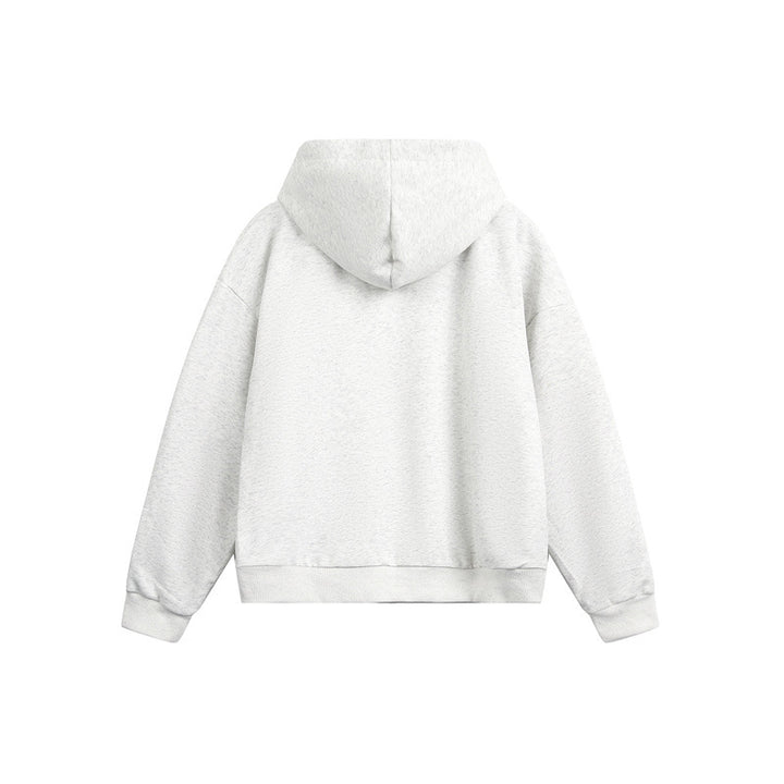 Unisex Kapuzen‑Sweatjacke mit Zweiwege‑Reißverschluss und kariertem Kapuzenfutter Drune