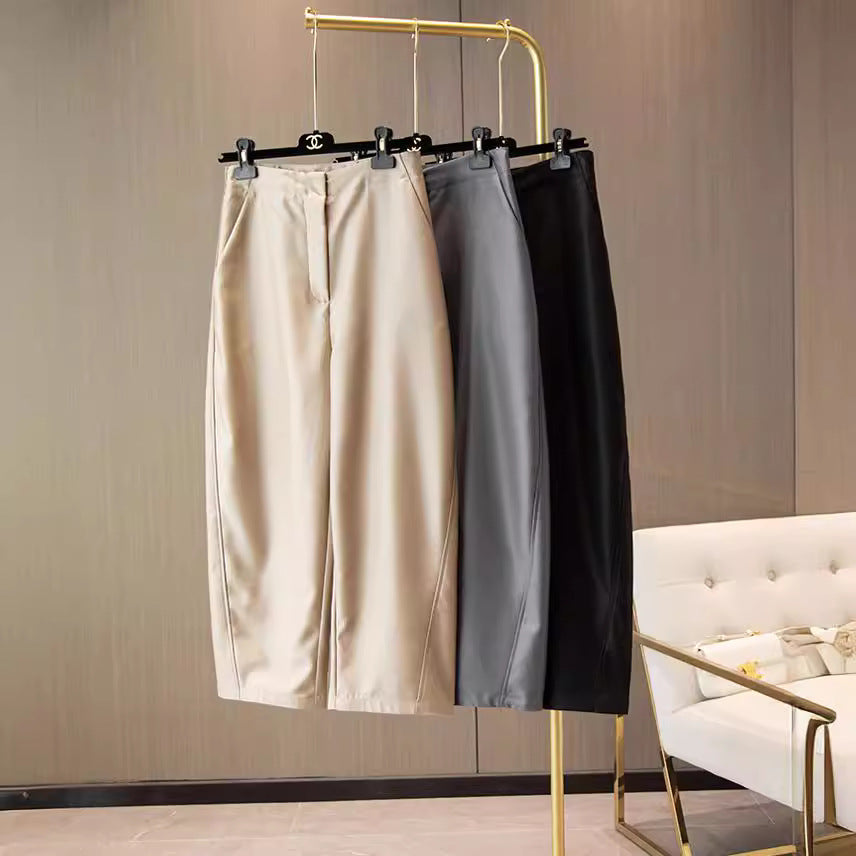Damen Elegante weite Stoffhose Drune