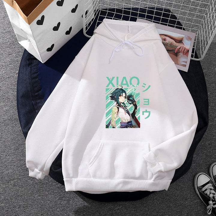Damen nan weicher Oversize-Kapuzenpullover mit kawaii Pilzfrosch-Print, Kängurutasche und gerippten Bündchen Drune