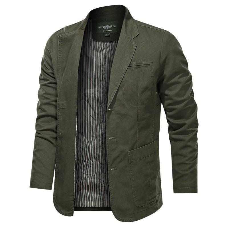 Herren Modischer Canvas-Blazer Drune