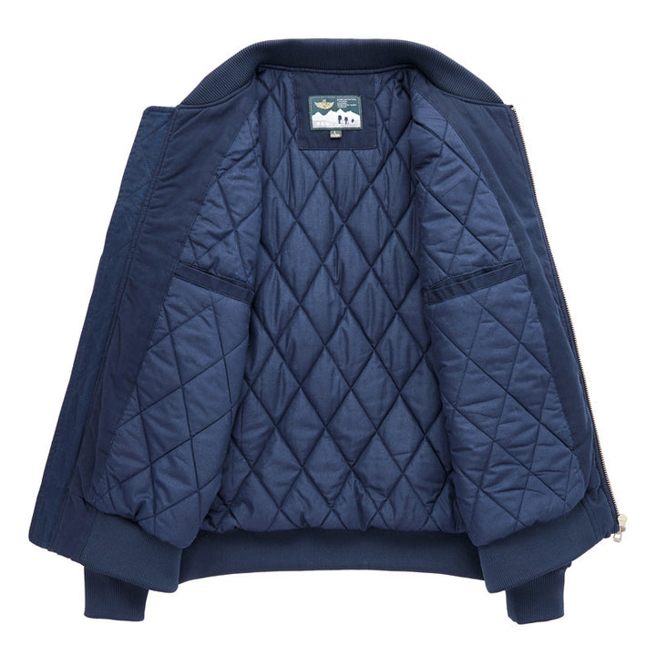 Herren Freizeit Bomberjacke mit Steppfutter Drune