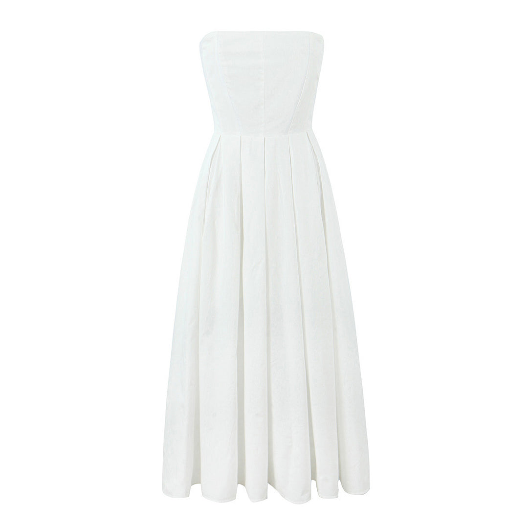 Damen elegantes corsagenfreies Abendkleid Drune