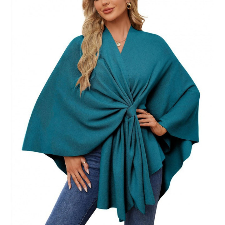 Damen modischer Wickelmantel mit trendigem Design Drune