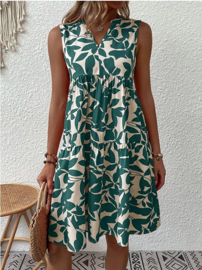 Damen Blumenkleid im lässigen A-Linien-Design Drune