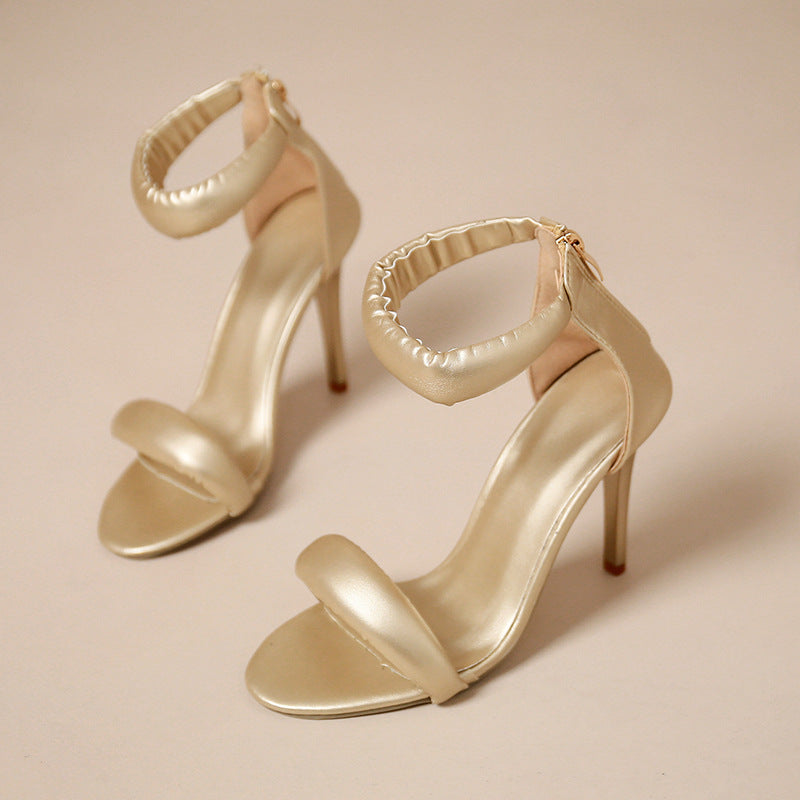 Damen Elegante High Heel Sandalen mit geschmeidigem Riemen und modernem Design Drune