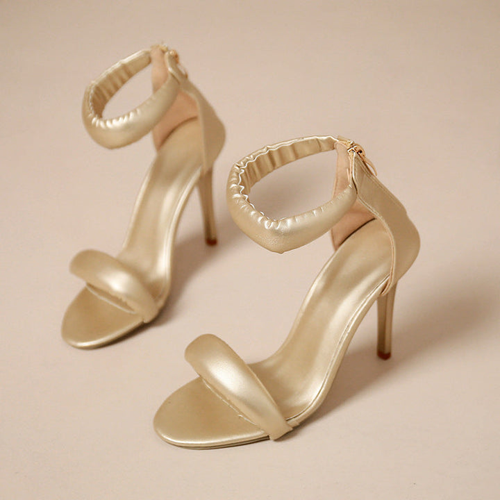 Damen Elegante High Heel Sandalen mit geschmeidigem Riemen und modernem Design Drune