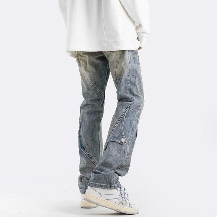Herren Lässige Utility Jeans mit praktischen Taschen Drune