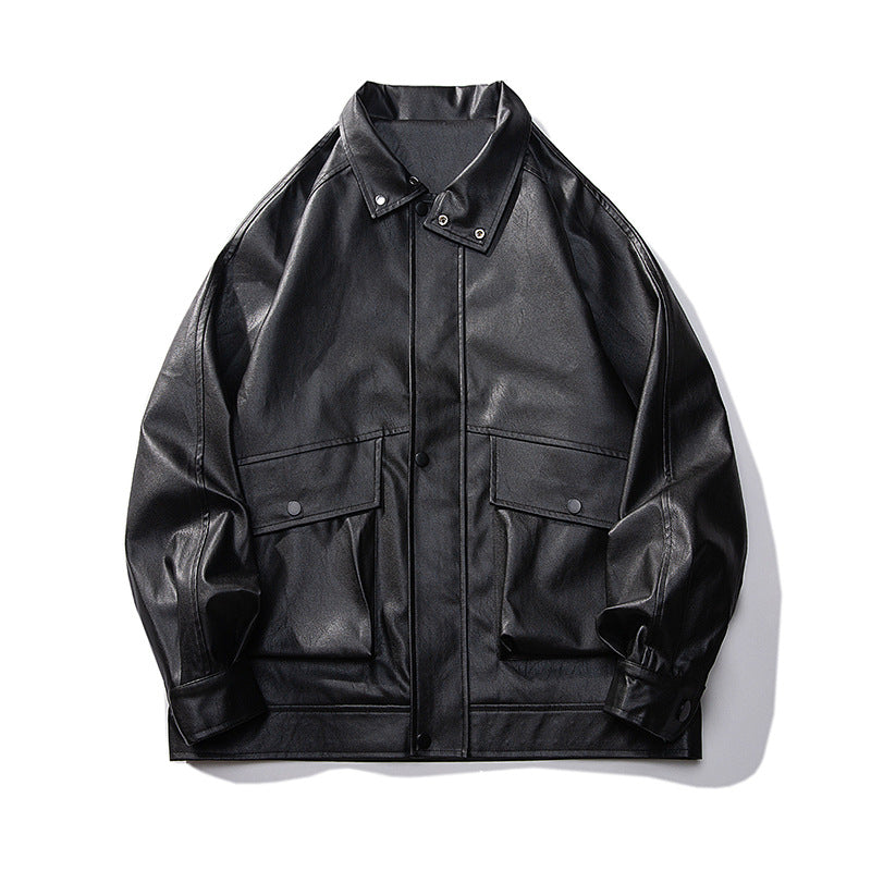 Herren Overshirt-Fieldjacke im Utility‑Stil mit Pattentaschen und Hemdkragen Drune
