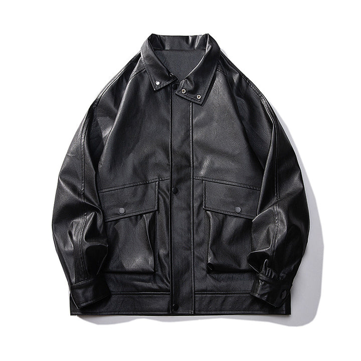 Herren Overshirt-Fieldjacke im Utility‑Stil mit Pattentaschen und Hemdkragen Drune