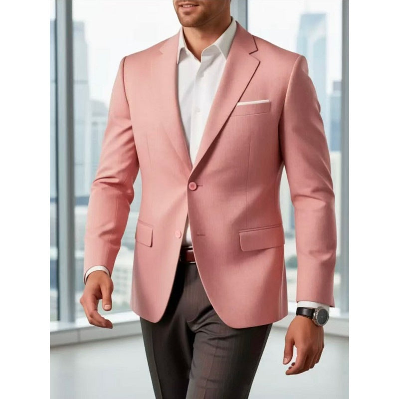 Herren Sommerliches Leinen-Blazer-Sakko mit atmungsaktivem Gewebe und taillierter Passform Drune