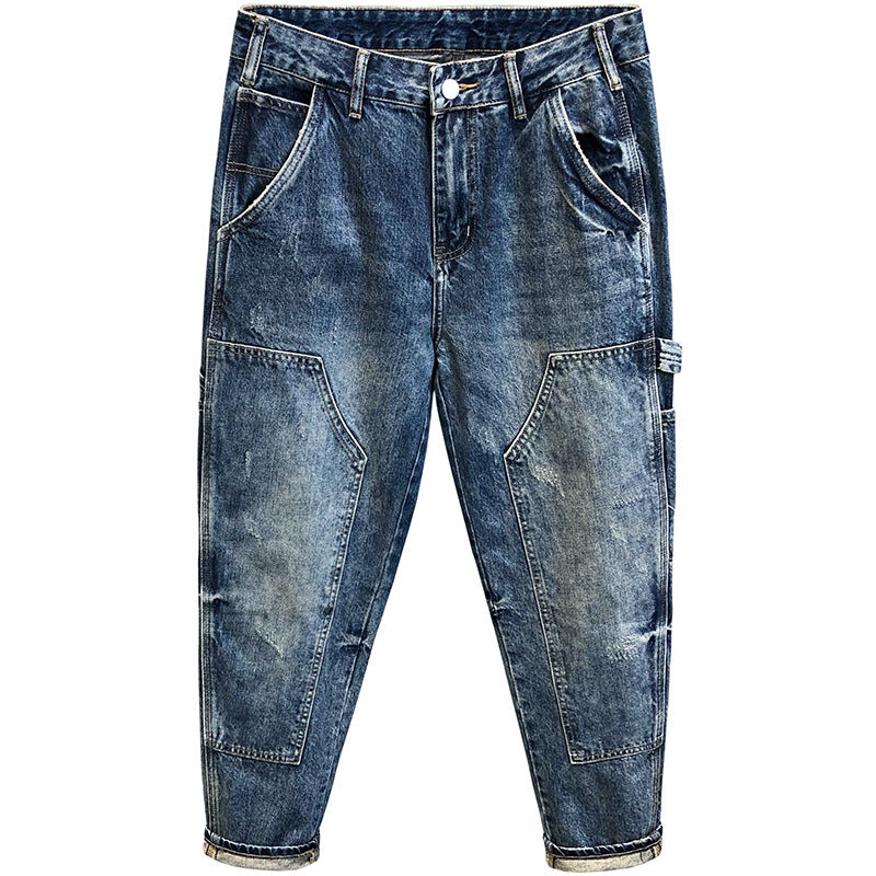 Damen Modische Denim Hose Drune