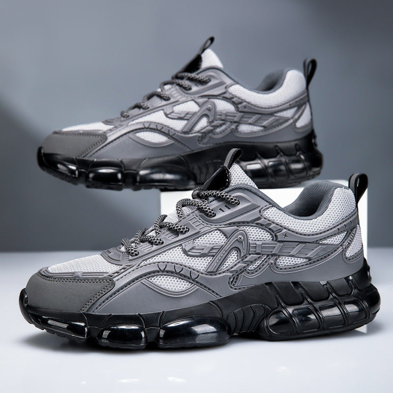 Herren Sportlicher Chunky-Sneaker mit glänzenden Overlays und gedämpfter Luftkissen-Sohle Drune