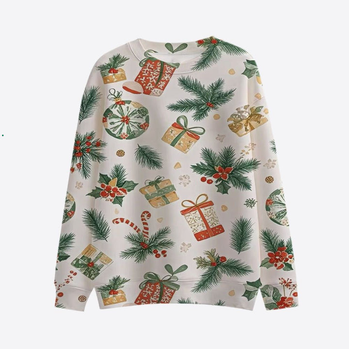 Damen Festlicher Weihnachts-Sweatshirt Drune