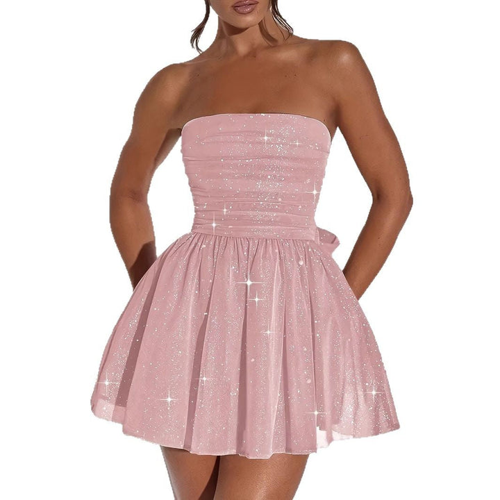 Damen Mini-Kleid im glamourösen Shimmer-Design Drune
