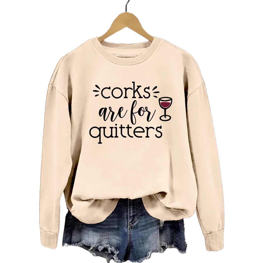 Damen Sweatshirt mit kreativem Spruch und lässigem Schnitt Drune