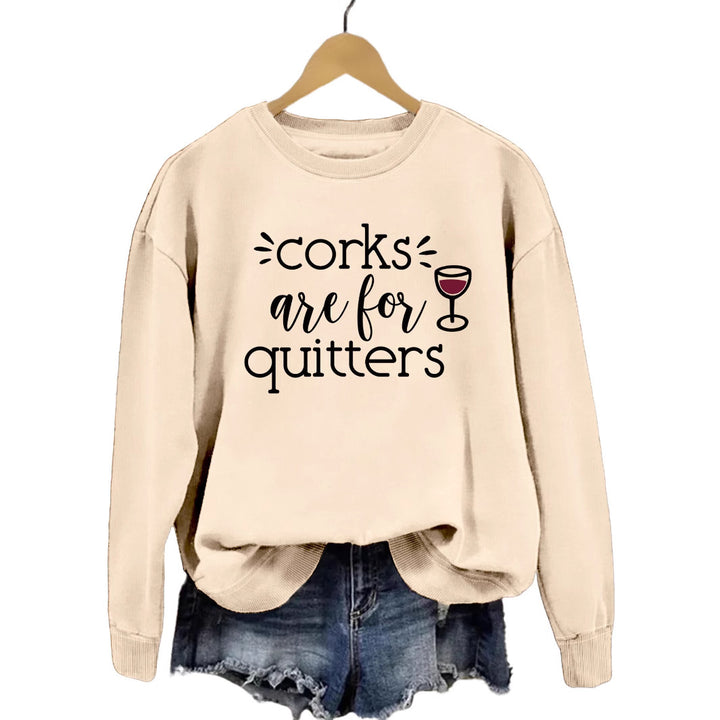 Damen Sweatshirt mit kreativem Spruch und lässigem Schnitt Drune