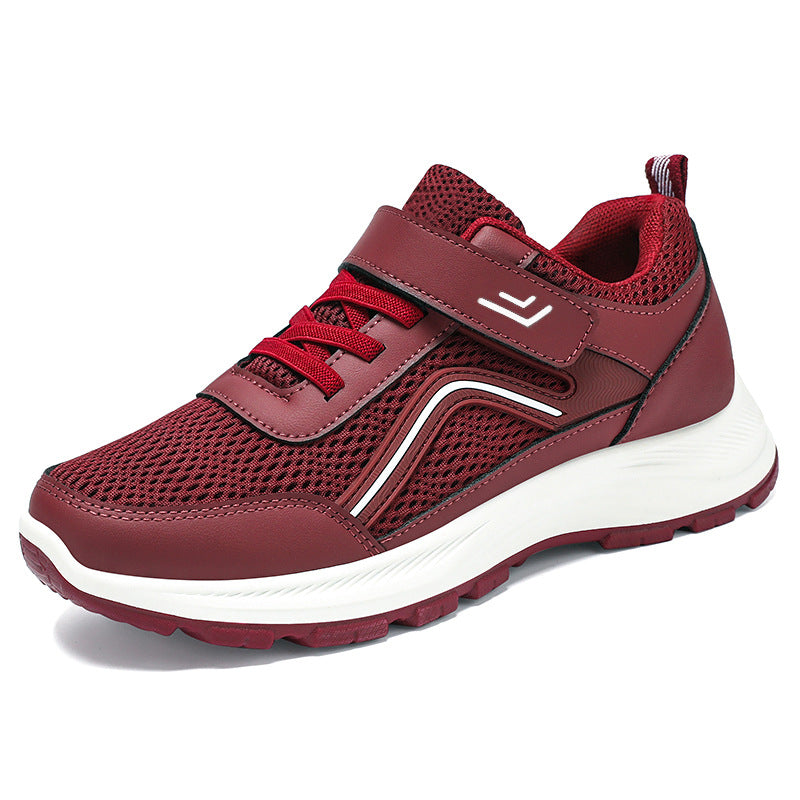 Herren nan atmungsaktiver Mesh-Freizeitsneaker mit Klettverschluss, ergonomischer EVA-Zwischensohle und profiliertem Gummi-Outdoorsohle Drune