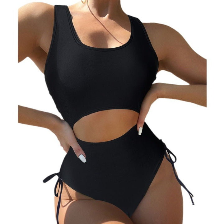 Damen Einteiler Badeanzug mit seitlichen Cut-Out-Details Drune