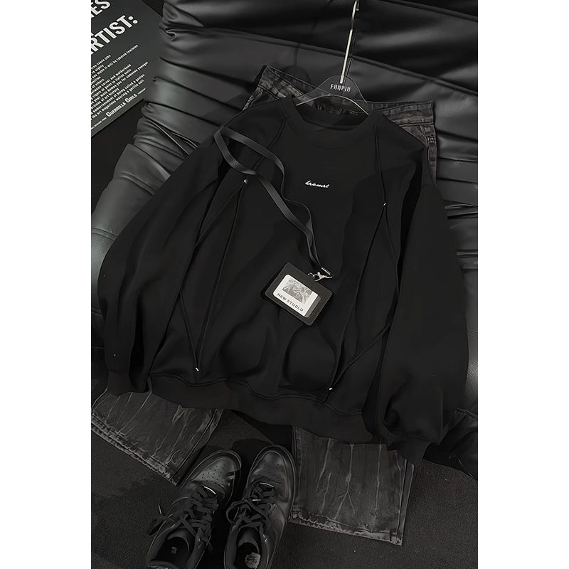 Damen Lässiger Oversized Sweatshirt mit eleganten Akzenten Drune