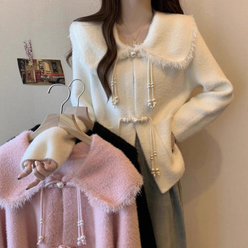 Damen Modische Strickjacke Drune
