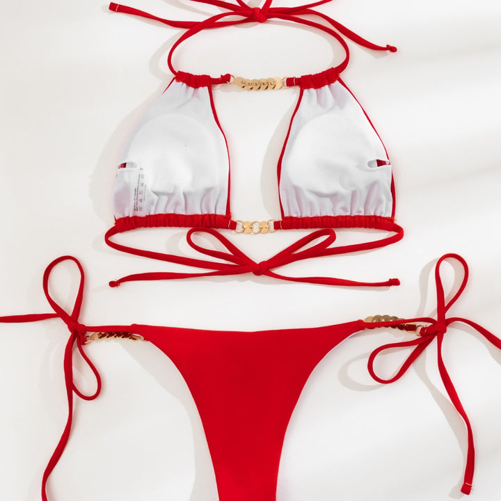 Damen Triangel-Bikini mit geschmackvollen Bead-Details Drune