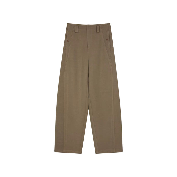 Damen Elegante und bequeme Hochtaillierte Stoffhose Drune