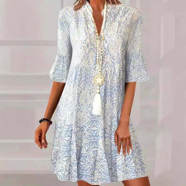 Damen Druckkleid Drune