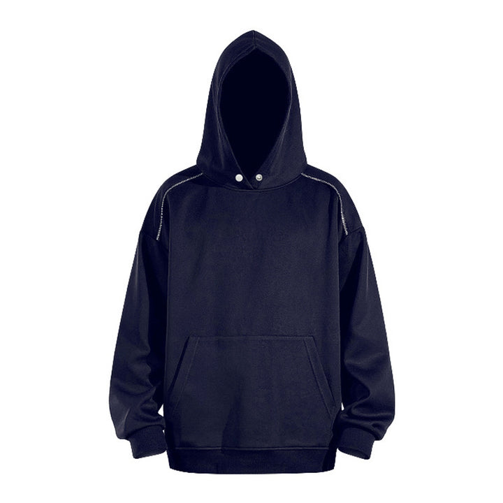 Herren Oversize-Kapuzenpullover mit Kängurutasche und Raglanärmeln Drune