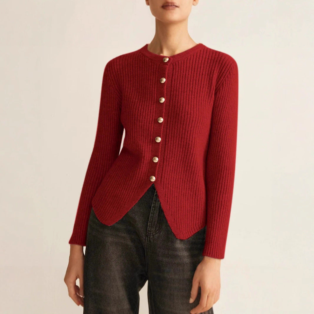 Drune | Damen Knopf-Oben Pullover