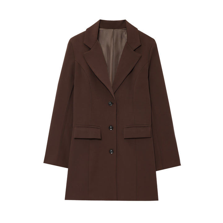 Damen eleganter Blazer mit tailliertem Schnitt Drune