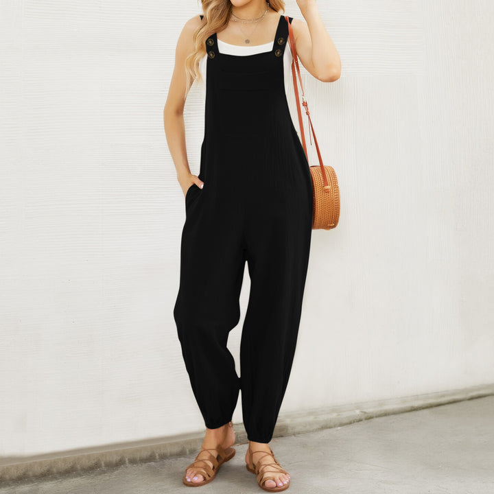Damen stilvolle Latzhosen mit Taschen Drune