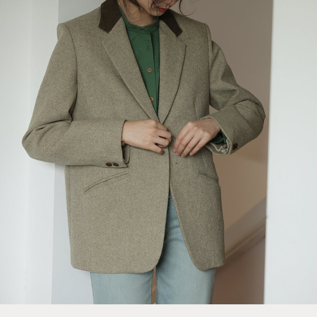 Damen Elegante und lässige Blazerjacke Drune