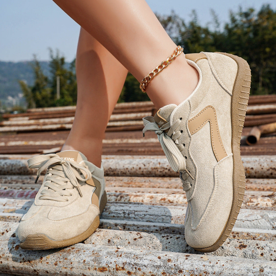 Damen Casual Sneakers aus hochwertigem Wildleder mit rutschfester Sohle Drune